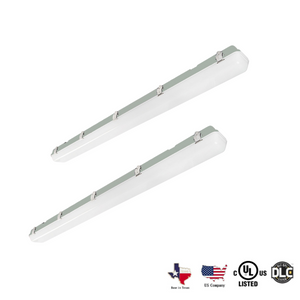 Pack of 2 4ft LED Vapor Tight - 52w - 6812Lm - 5000K - 100w MH Equal