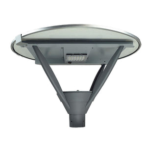 Dusk to Dawn Solar LED Post Top Pole Light Round - 23W - 3650Lm - 5000K