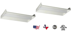 Pack of 2 LED Troffer Light 4x2ft - 46w - 5625Lm - 3500K - 100w Equal