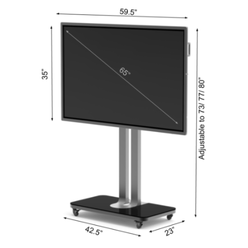 Mobile Floor Stand for Flat Panel Display