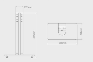 Mobile Floor Stand for Flat Panel Display