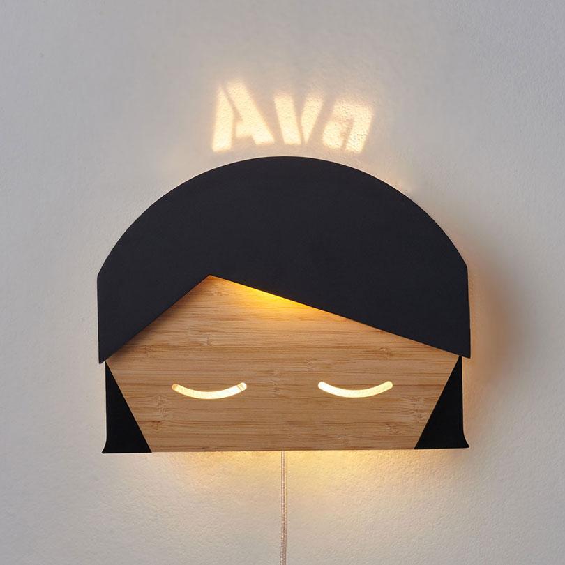 'Andrea' - Girl Shape - Design Your Own Personalized Night Light