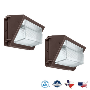 Dusk to Dawn LED Wall Pack - 60w - 6750Lm - 5000K - 250w MH Equal